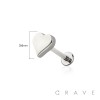 POKER CARD SHAPE THREADLESS (PUSH IN) 316L SURGICAL STEEL LABRET SET